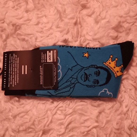 EQUAL MARTIN LUTHER KING JR UNISEX BLUE SOCKS - Picture 2 of 5